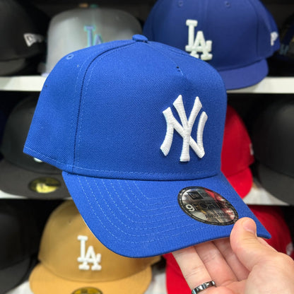 New Era Yankees 9FORTY A-Frame Snapback Hat Blue