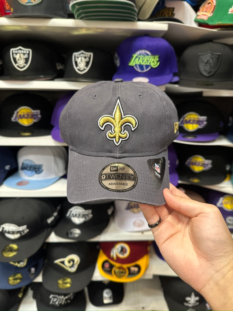 New Orleans Saints NFL Golf Cap | New Era 9TWENTY Adjustable Golf Hat | Gray