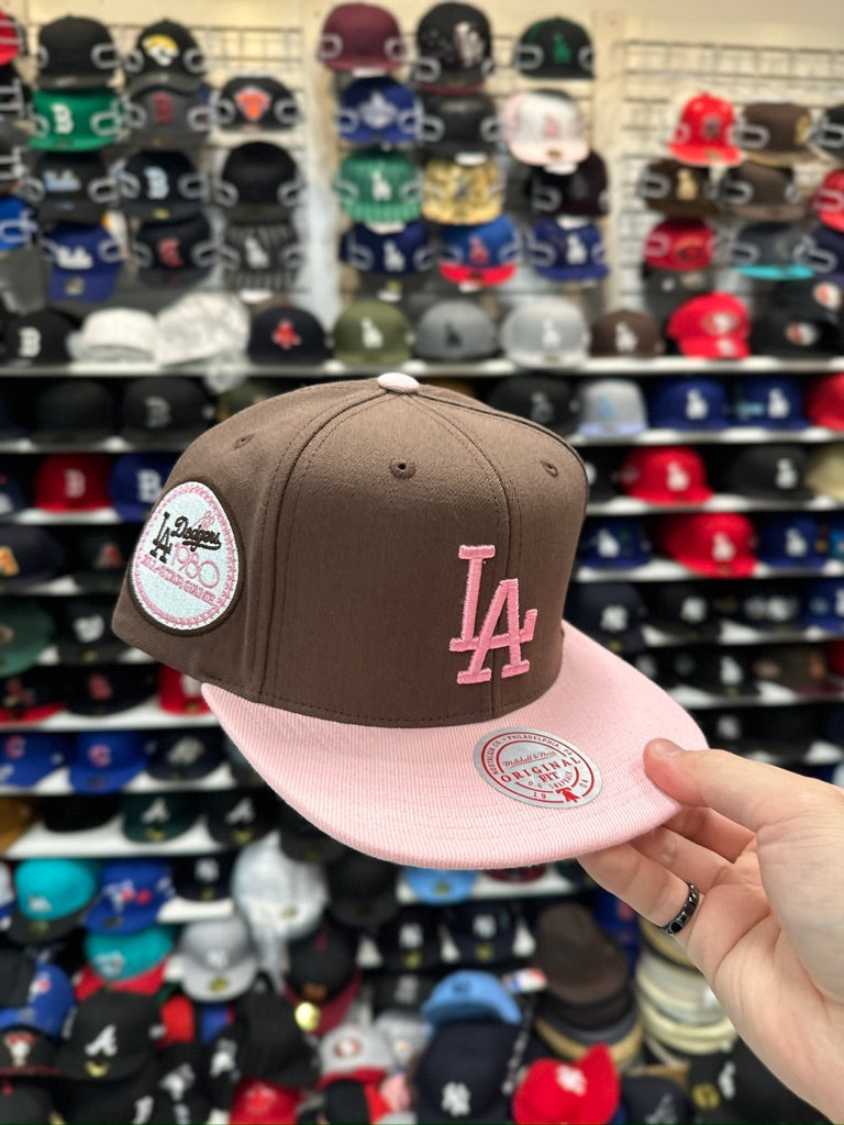 LA Dodgers ASG 1980 | Mitchell & Ness Original Fit Snapback | Mocha/Pink