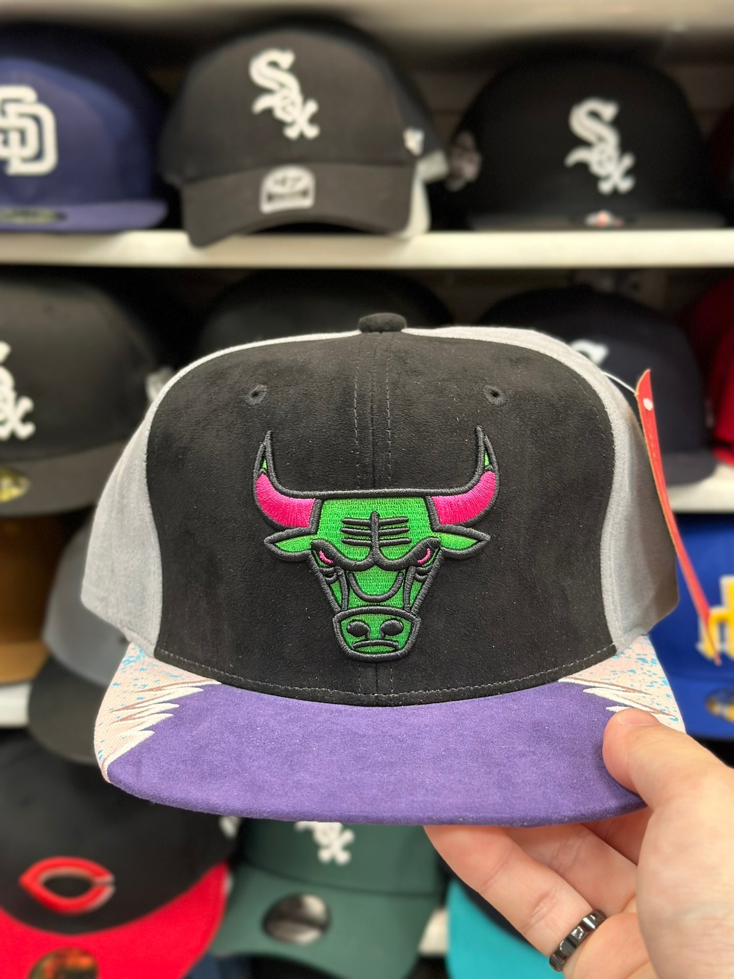 Chicago Bulls Multi Texture Snapback | Mitchell & Ness Original Fit | RARE