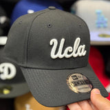 New Era UCLA Bruins Script Black/White 9FORTY Baseball Cap