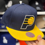 Indiana Pacers Blue/Yellow Mitchell & Ness Snapback