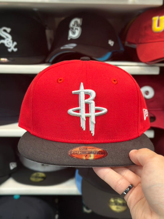 Houston Rockets NBA Fitted Cap | Vintage New Era 59FIFTY Sized Hat | Size 7 3/8