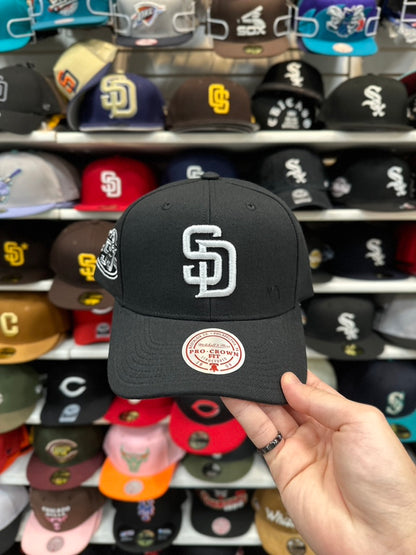 San Diego Padres MLB 50th Anniversary | Mitchell & Ness Pro Crown Snapback | Black