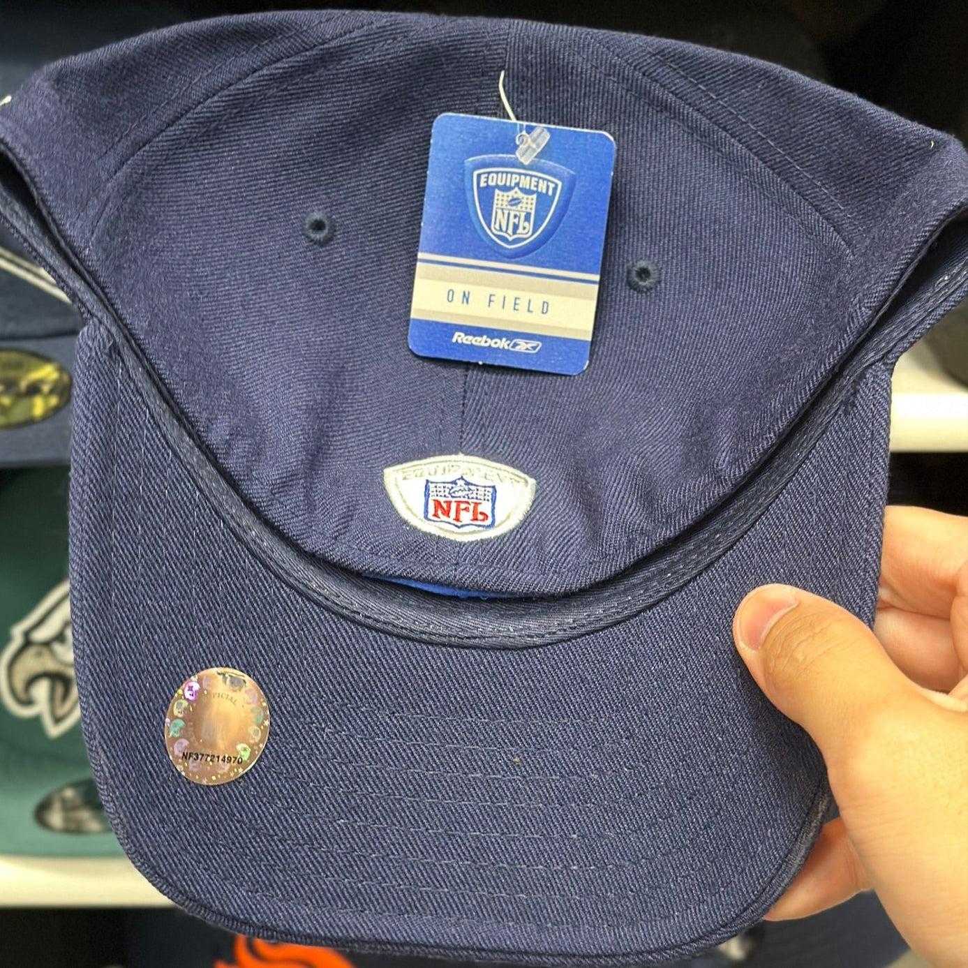 Denver Broncos Reebok Fitted Hat Navy - Product Image