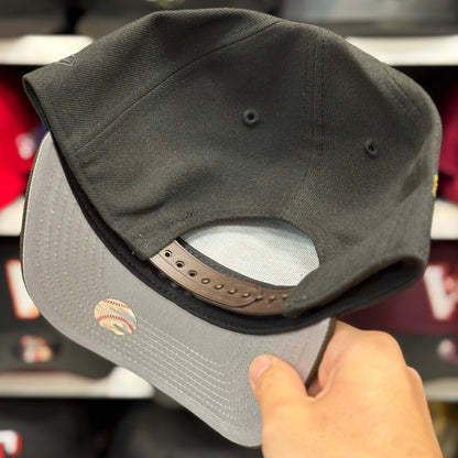 New Era Philadelphia Phillies '20th Anniversary' A-Frame Black/Brown 9FIFTY Snapback | Glow in the Dark - Product Image