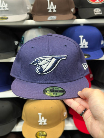 Toronto Blue Jays MLB Vintage Fitted Hat | New Era 59FIFTY Sized Cap | Purple