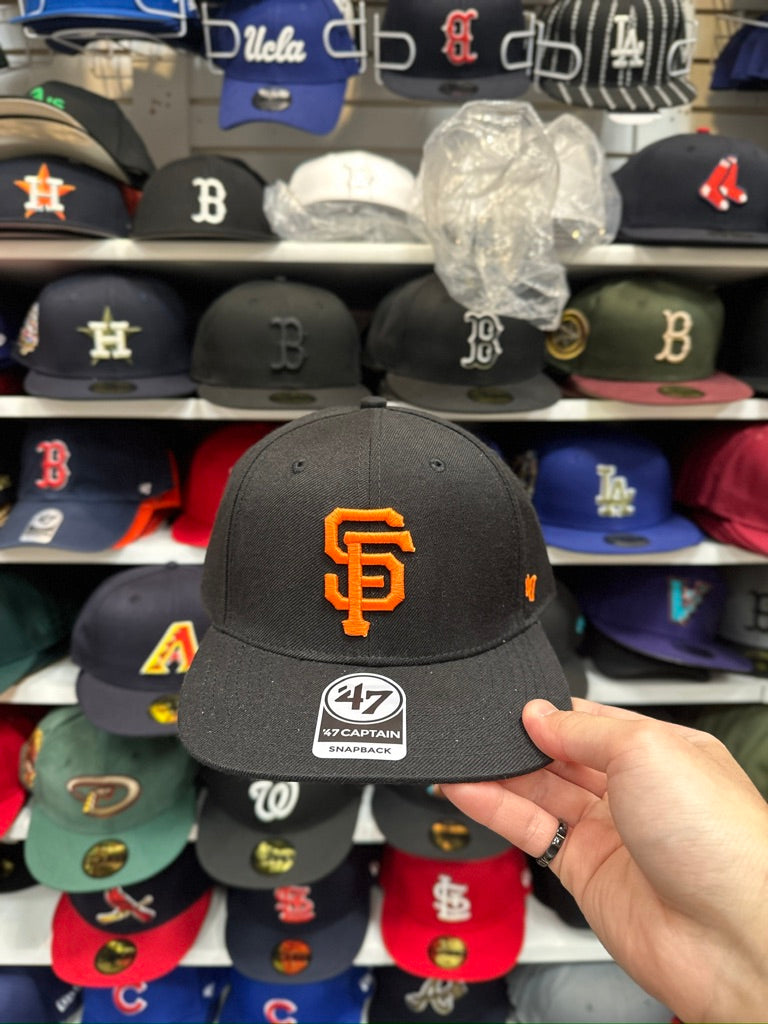 San Francisco Giants MLB Snapback | '47 Brand Captain Adjustable Snap | Black