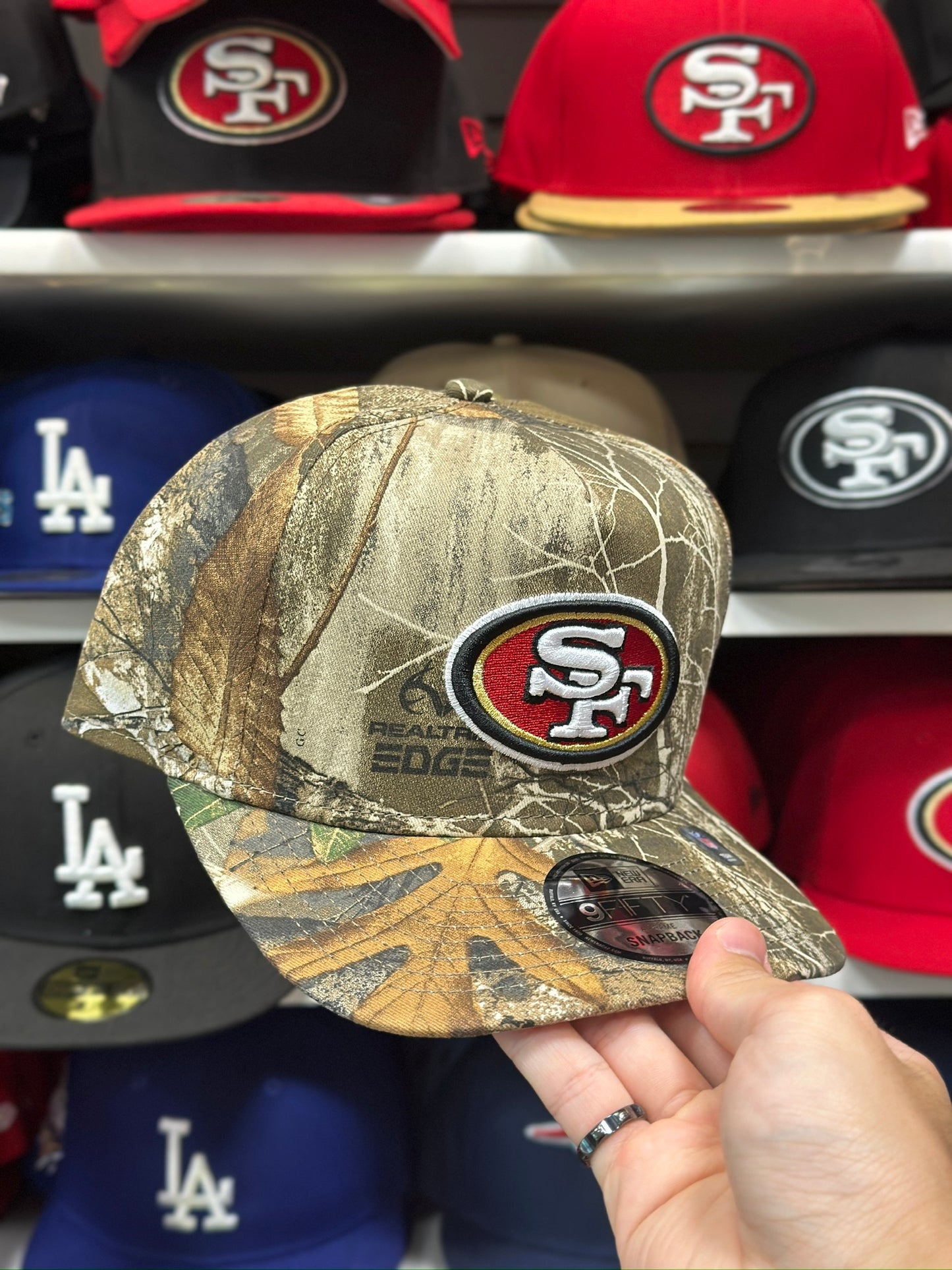 San Fransisco 49ers Outdoors A-Frame Cap | New Era 9FIFTY Adjustable Snapback | Camouflage