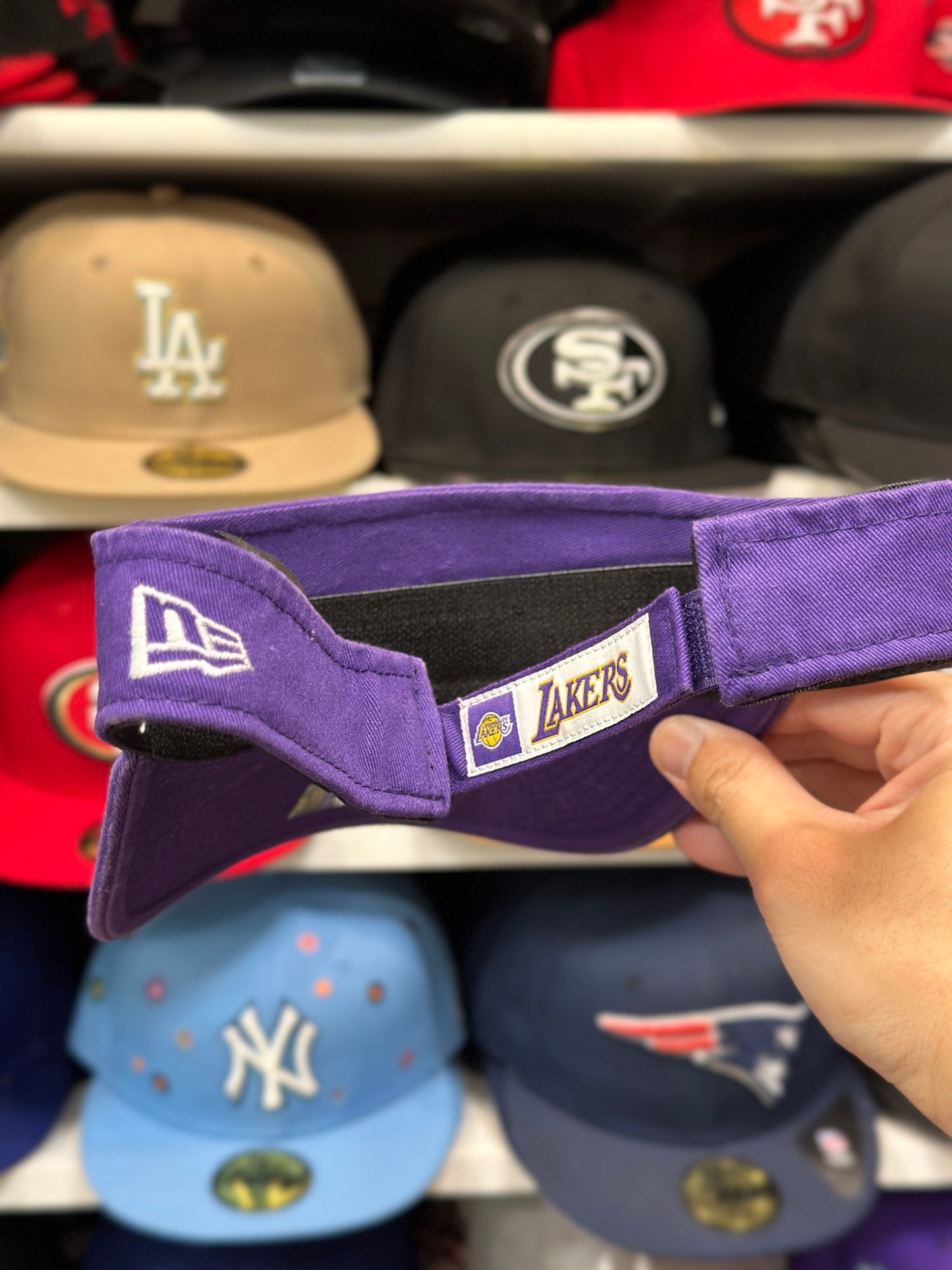 LA Lakers NBA Visor | Vintage New Era Visor | Purple