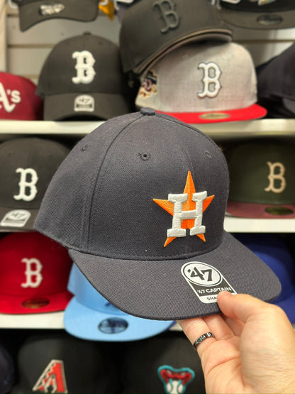 Houston Astros MLB Snapback | Classic '47 Brand Captain Adjustable Snap | Navy