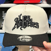 New Era Los Angeles Clippers A-Frame Creme/Black 9FIFTY Snapback - Product Image