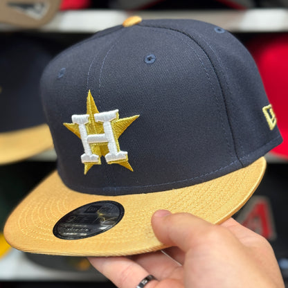 New Era Houston Astros ‘2022 World Series Champions’ Gold 9FIFTY Snapback - Product Image