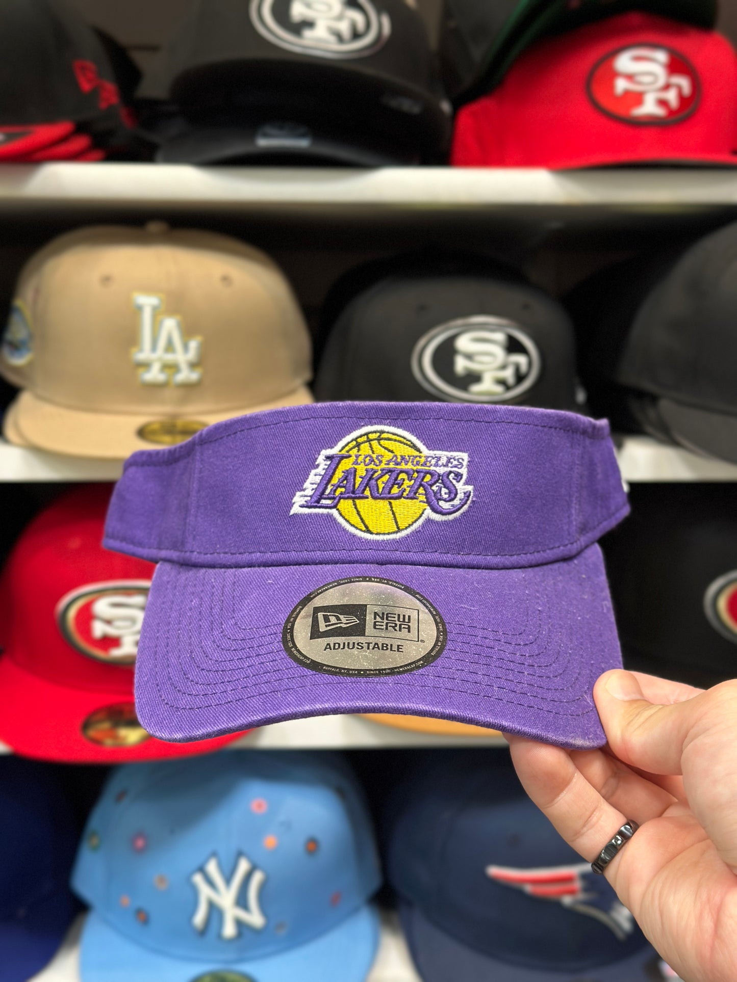 LA Lakers NBA Visor | Vintage New Era Visor | Purple