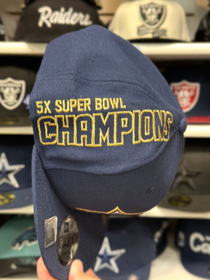 Dallas Cowboys NFL '5x Superbowl Champion' | New Era 9FIFTY Snapback | Navy/Gold