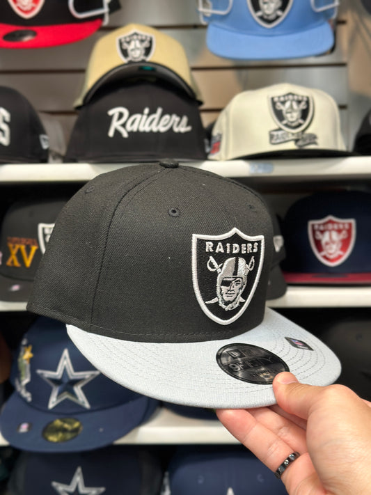 Las Vegas Raiders NFL Snapback | New Era 9FIFTY Adjustable Snap | Black/Silver