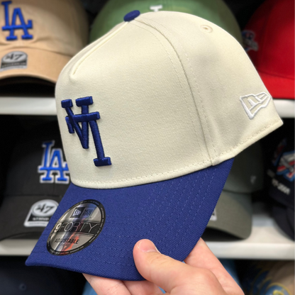 LA Dodgers Upside Down Reversible A-Frame Snapback | New Era 9FORTY | White/Blue