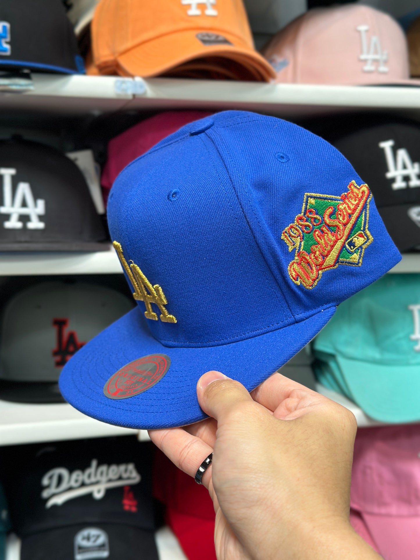 LA Dodgers MLB 2020 World Series | Mitchell & Ness Original Fit Adjustable Snapback | Blue/Gold