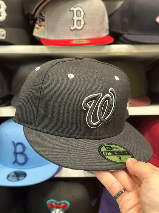 Washington Nationals MLB| Vintage Plaid | New Era 59FIFTY Fitted Cap | Black