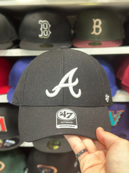 Atlanta Braves MLB Ball Cap | '47 Brand MVP Adjustable Curve Cap | Color Options