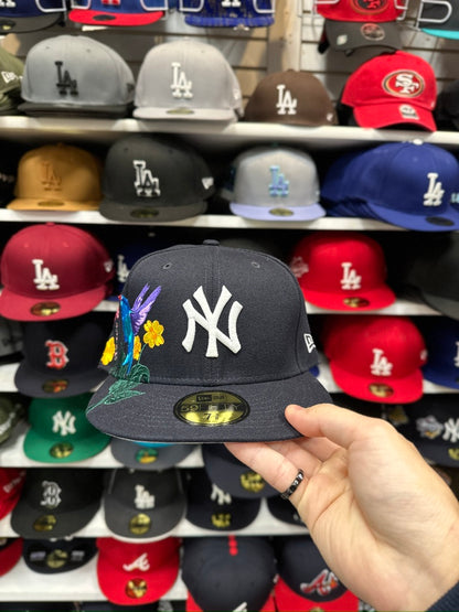 New York Yankees MLB Botanical Patch | New Era 59FIFTY Fitted Cap | Navy