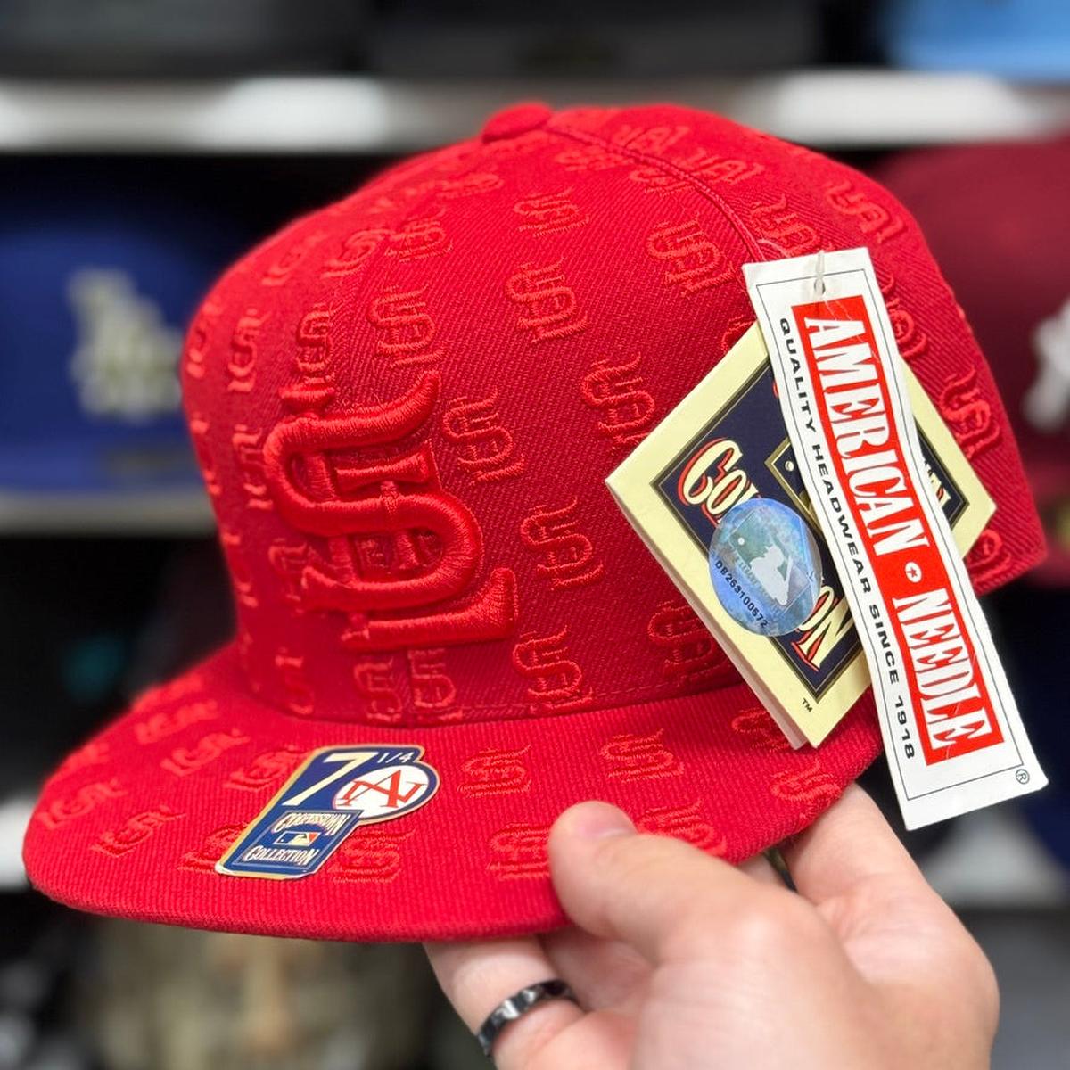 St. Louis Cardinals 'Monogram' Red American Needle Fitted Hat - Product Image