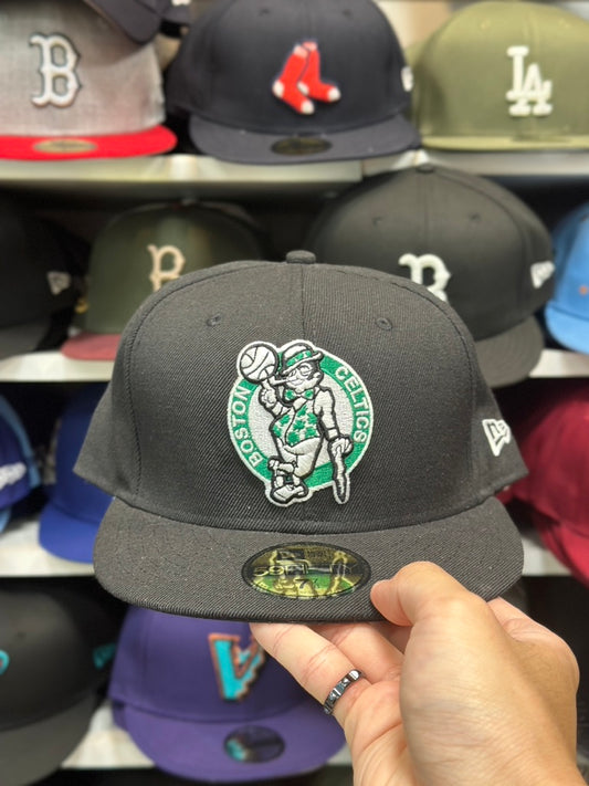 Boston Celtics NBA  Fitted Cap | New Era 59FIFTY Sized Hat | Black