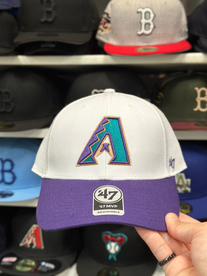 Arizona Diamondbacks MLB Ball Cap | '47 Brand MVP Adjustable Curve Cap | Color Options