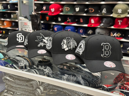 San Diego Padres MLB 50th Anniversary | Mitchell & Ness Pro Crown Snapback | Black