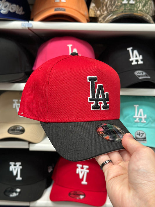 LA Dodgers A-Frame Snapback | New Era 9FORTY | Red/Black