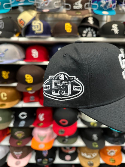 San Diego Padres MLB 50th Anniversary | Mitchell & Ness Pro Crown Snapback | Black