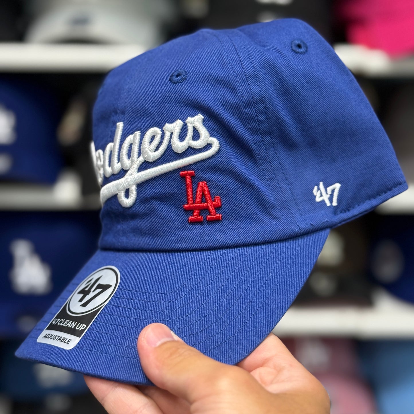 Los Angeles Dodgers Script Dad Cap '47 Brand Blue