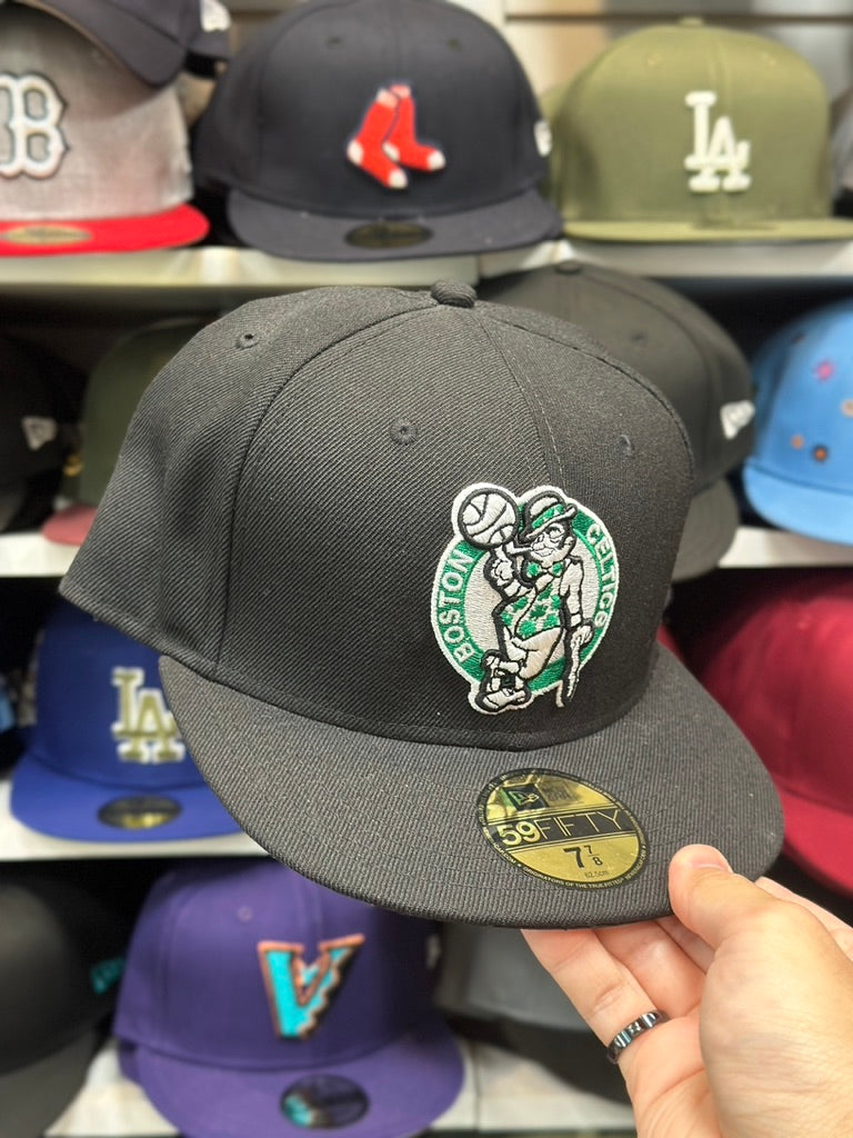 Boston Celtics NBA  Fitted Cap | New Era 59FIFTY Sized Hat | Black