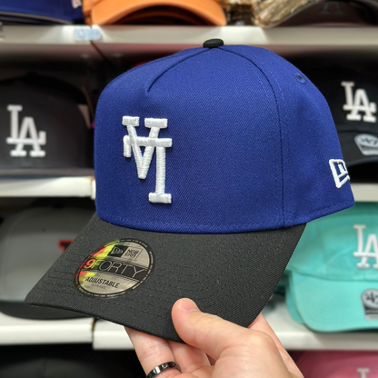 LA Dodgers Upside Down Reversible Two Tone A-Frame Snapback | New Era 9FORTY | Blue/Black