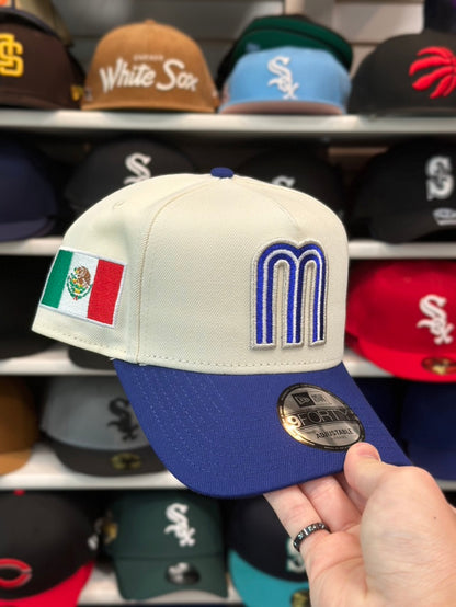 Mexico WBC World Baseball Classic | New Era 9FIFTY A-Frame Snapback | Creme/Blue