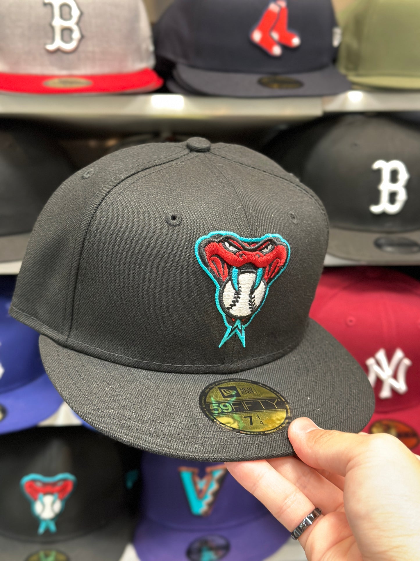 Arizona Diamondbacks MLB Fitted Cap | New Era 59FIFTY Sized Cap | Black