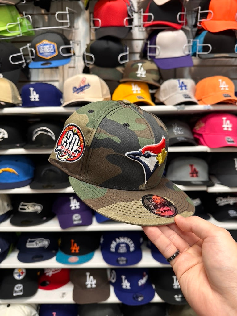 Toronto Blue Jays MLB '30th Season Patch' | New Era 9FIFTY Snapback | Camouflage