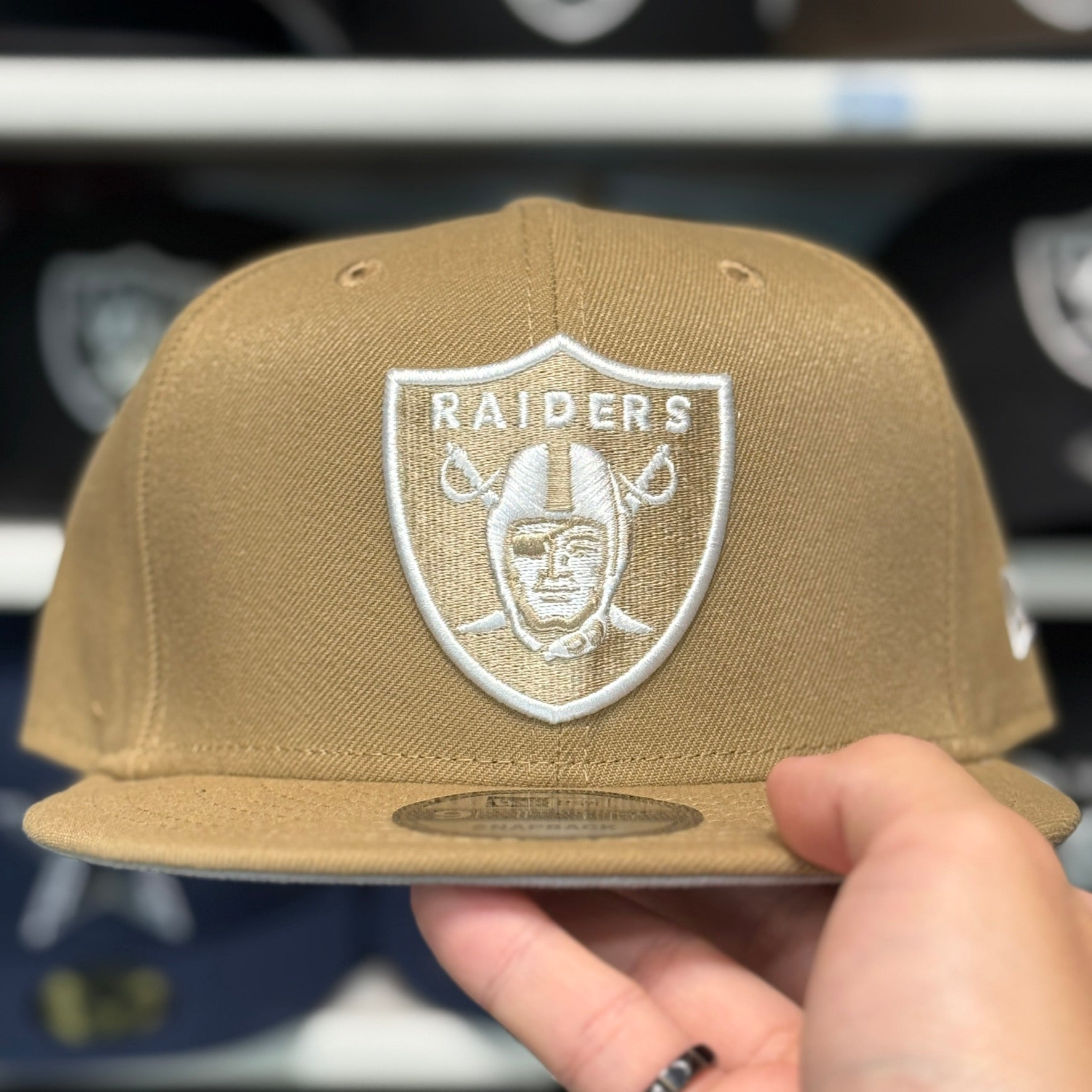 New Era Las Vegas Raiders Tan 9FIFTY Snapback - Product Image