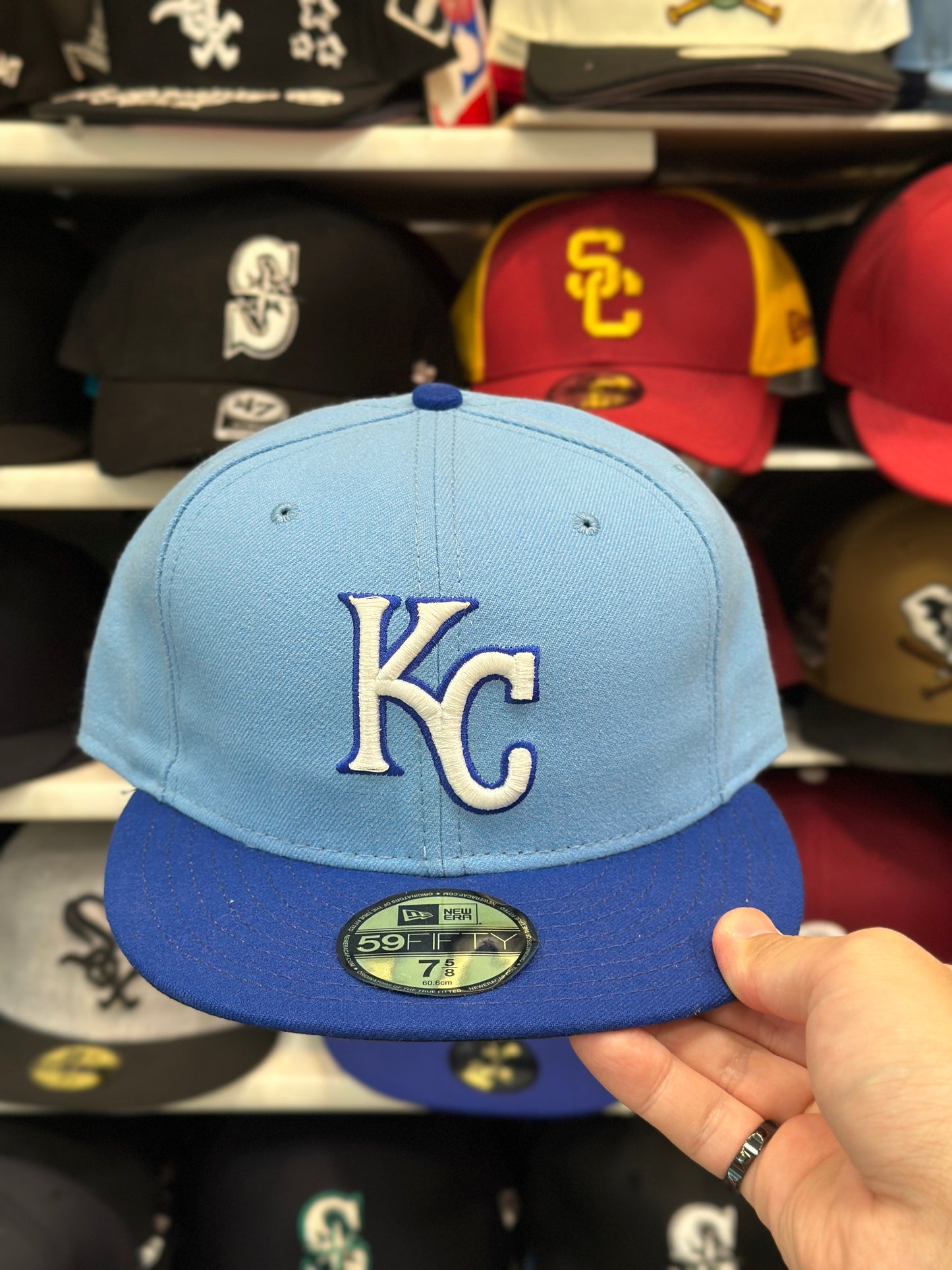 Kansas City Royals MLB Two Tone | New Era 59FIFTY Fitted | Blue/Light Blue | Multiple Sizes