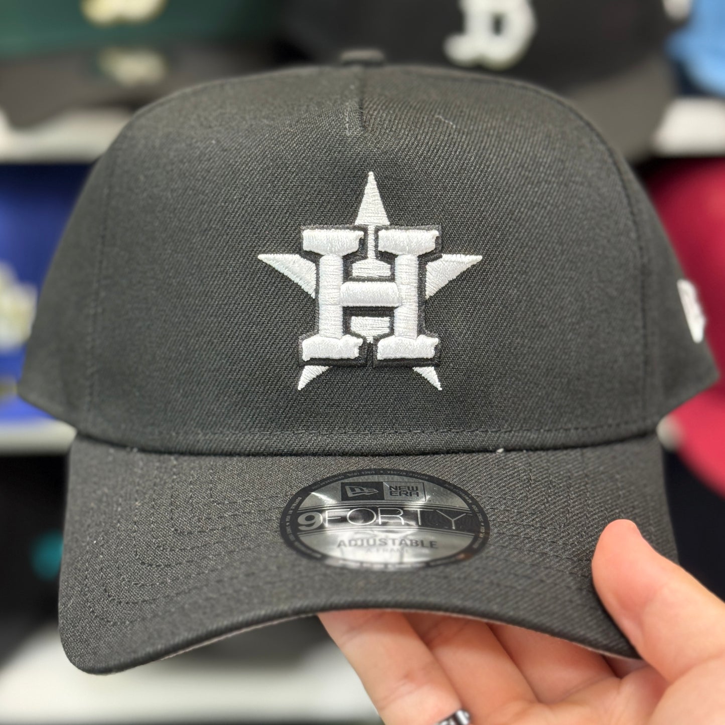 New Era Houston Astros A-Frame 9FORTY Snapback Black