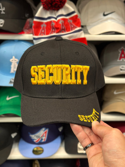 SECURITY | Adjustable Ball Cap | Black/Gold