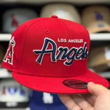 New Era Los Angeles Angels 'Script Logo' Red 9FIFTY Snapback