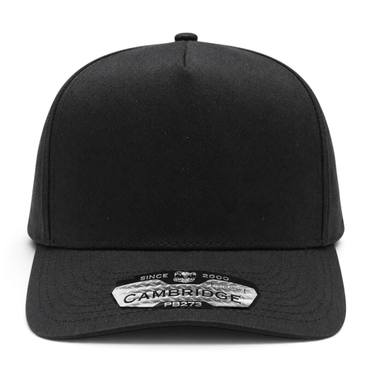 Pit Bull Cambridge PB273 Blank 5-Panel High Frame Adjustable Snapback Hat - Black - Product Image