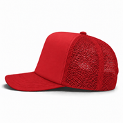 Pit Bull Cambridge PB114 Blank 5-Panel High Frame Foam Adjustable Snapback Hat - Red