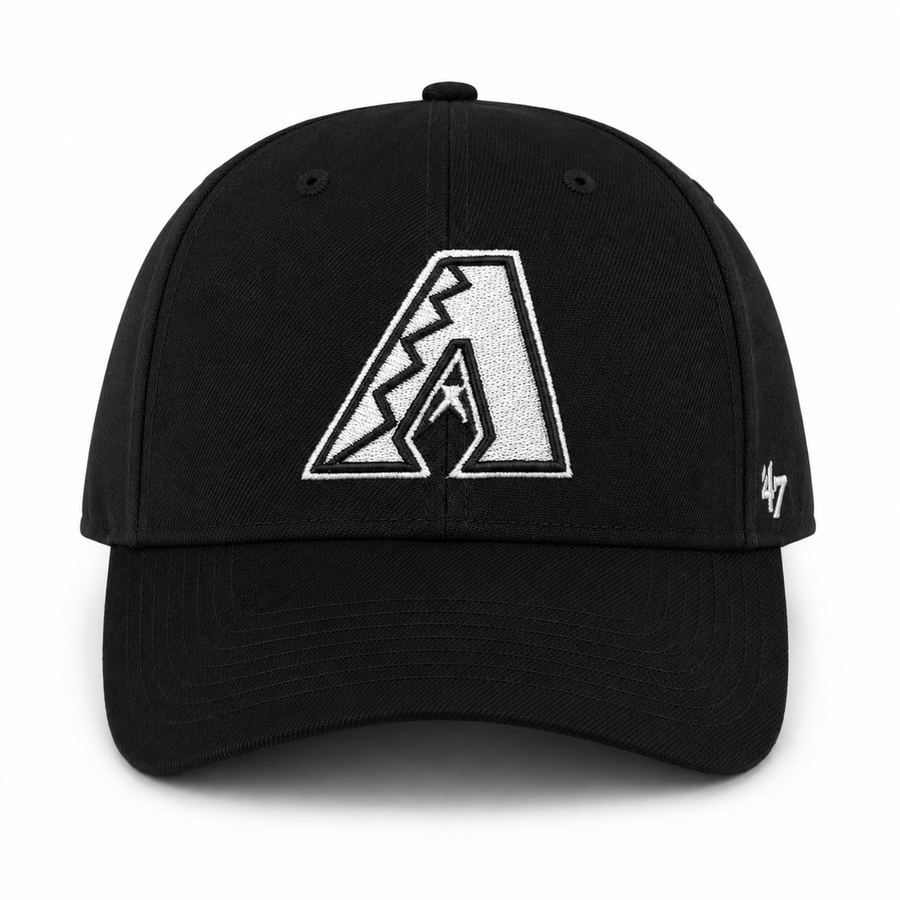 Arizona Diamondbacks '47 Brand MVP Adjustable Baseball Cap - Black - Product Image
