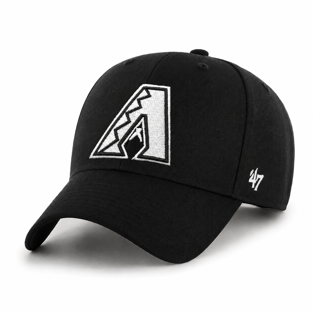 Arizona Diamondbacks '47 Brand MVP Adjustable Baseball Cap - Black - Product Image