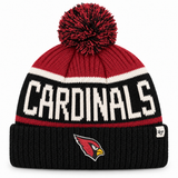 Arizona Cardinals Ribbed '47 Brand Pom Cuff Knit Beanie - Red/Black