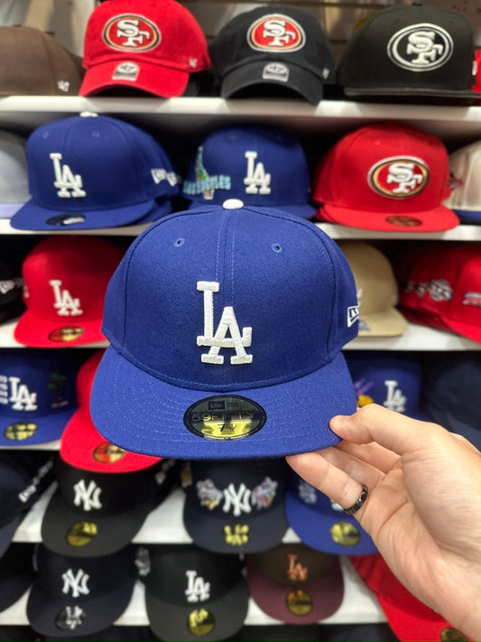 LA Dodgers MLB Fitted Hat | Classic New Era 59FIFTY Sized Cap | Blue