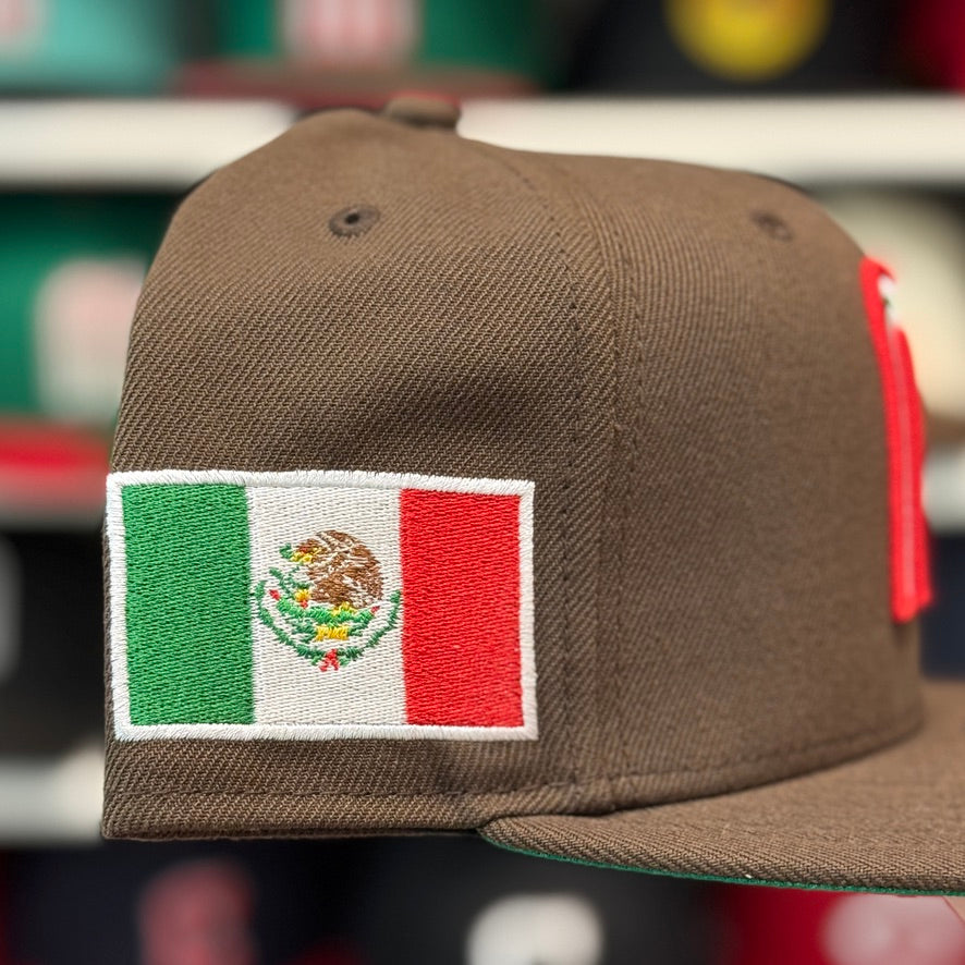 New Era Mexico World Baseball Classics Brown 9FIFTY Adjustable Snapback Hat