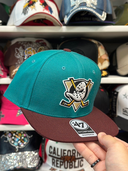 Anaheim Ducks NHL Snapback | '47 Brand Captain Adjustable Cap | Color Options